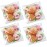Efivs Arts 200pcs 5.5x5.5in Thank You Candy Bags Individual Cookie Wrappers Pink Flower Self Adhesive OPP Cookie Bakery Bags Roasting Treat DIY Translucent Plastic pouches