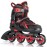 2PM SPORTS Torinx Green Boys Adjustable Inline Skates, Fun Beginner Roller Skates for Kids, Youth, Girls, Men and Women (Red, Medium - Big Kid (1-4 US))