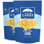 Thousand Lakes Freeze Dried Vegetables - Sweet Corn 2-pack 3.6 ounces (7.2 ounces total) | 100% Whole Sweet Corn Kernels