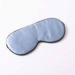 Tim & Tina Silk Sleep Mask for Women Men Comfortable Blindfold Eye Mask with Adjustable Strap for Travel Yoga Nap Shift Work (Light Blue)