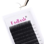 Eyelash Extensions FADLASH D Curl Lash Extensions Mixed Tray 8-14mm 0.20mm Silk Classic Eyelash Extensions Supplies (0.20-D, Mix 8-14mm)