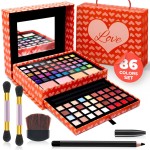 Toysical 2-Tier Makeup for Teens 10-12 - Kids Makeup Kit for Girl - Real, Washable, for Teen Girls or Women - Non Toxic Gift Set 86 Colors Full Starter Kit for Teenagers