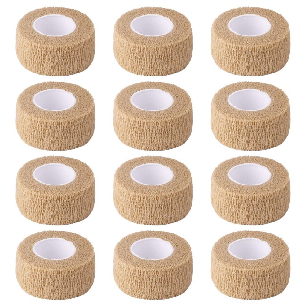 1 Inch Wide Skin Colour Elastic Self- Adhesive Bandage Finger Tape,Wrap Bandages, for Wrist and Ankle Sprains & Swelling