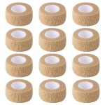 1 Inch Wide Skin Colour Elastic Self- Adhesive Bandage Finger Tape,Wrap Bandages, for Wrist and Ankle Sprains & Swelling