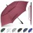 Gonex 68 Inch Extra Large Golf Umbrella, Automatic Open Travel Rain Umbrella with Windproof Water Resistant Double Canopy, Oversize Vented Umbrellas for 2-3 Men and UV Protection, Wine
