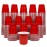 GoBig 200 Pack 2 oz Plastic Shot Cups - Mini 2oz Party Cups, Red