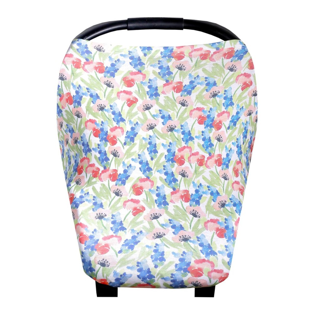 Baby Car Seat Cover Canopy and Nursing Cover Multi-Use Stretchy 5 in 1 Gift Wren by Copper Pearl