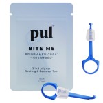 PUL Pack of 2 Reusable 2-in-1 Aligner Seating Chewie & Removal Tool - Compatible with Invisalign, Removable Braces, Retainers, Trays - Easy-to-Use Remover & Chew, Dental & Oral Hygiene Care - Blue