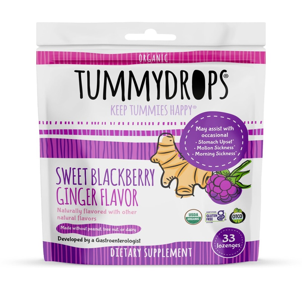 Tummydrops USDA Organic Sweet Blackberry Ginger