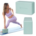 Gaiam Yoga Block - Supportive Latex-Free Eva Foam - Soft Non-Slip Surface with Beveled Edges for Yoga, Pilates, Meditation - Yoga Accessories for Stability, Balance, Deepen Stretches