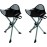 Travel Chair Slacker Tripod Chair for Camping, Set of 2, Adjustable Carry Strap for Easy Transport | Oversized Duck Feet for Improved Stability | Perfect for Outdoor Adventures (Black)
