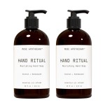 Muse Apothecary Hand Ritual - Aromatic and Nourishing Hand Soap, Infused with Natural Aromatherapy Essential Oils - USDA Certified Biobased - 16 oz, Coconut + Sandalwood, 2 Pack