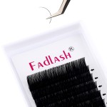 Lash Extensions C Curl 0.20 FADLASH Eyelash Extensions 15mm Length Light Classic Silk Eyelash Extensions (0.20-C,15mm)