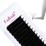 Lash Extensions 8-20mm Length Self Fanning Eyelash Extensions C D Curl 0.07 Thickness Volume Lashes Semi Permanent Eyelash Volume Extensions (0.07-C, 15mm)