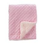 CREVENT Cozy Soft and Warm Sherpa Baby Blanket for Infant Toddler\'s Crib Cot Stroller Gift for Baby Girls All Season Use(30X40 Pink Dot)