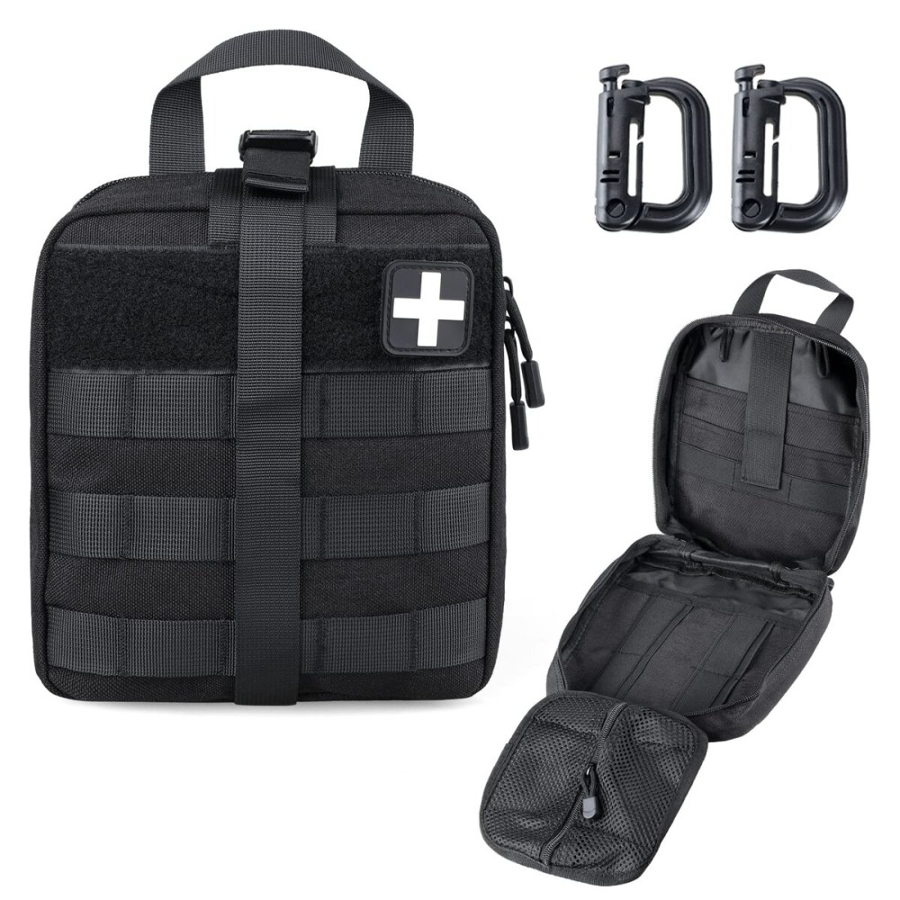 LIVANS 1000D First Aid Bag Empty Medical Ifak Pouch Molle EMT Pouches Rip-Away Tactical Military Trauma Emergency Medic Bag