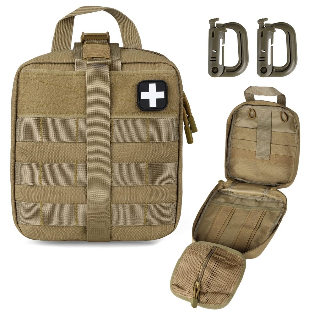 LIVANS 1000D First Aid Bag Empty Medical Ifak Pouch Molle EMT Pouches Rip-Away Tactical Military Trauma Emergency Medic Bag