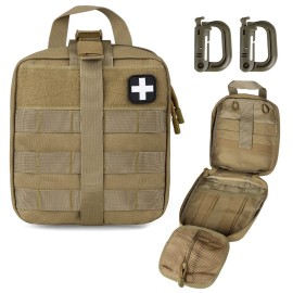 LIVANS 1000D First Aid Bag Empty Medical Ifak Pouch Molle EMT Pouches Rip-Away Tactical Military Trauma Emergency Medic Bag