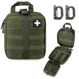 LIVANS 1000D First Aid Bag Empty Medical Ifak Pouch Molle EMT Pouches Rip-Away Tactical Military Trauma Emergency Medic Bag