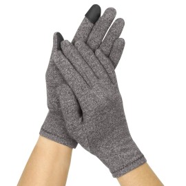 Vive Compression Arthritis Gloves - Comfortable Fit for Men and Women - Full Finger Support for Rheumatoid, Osteoarthritis, Hand Pain, Arthritic Joint Symptom Relief