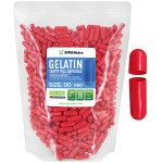 XPRS Nutra Size 00 Empty Capsules - 1000 Count Empty Gelatin Capsules - Pills DIY Capsule Filling - Fillable Pill Gel Caps for Do-It-Yourself Supplements (Red)