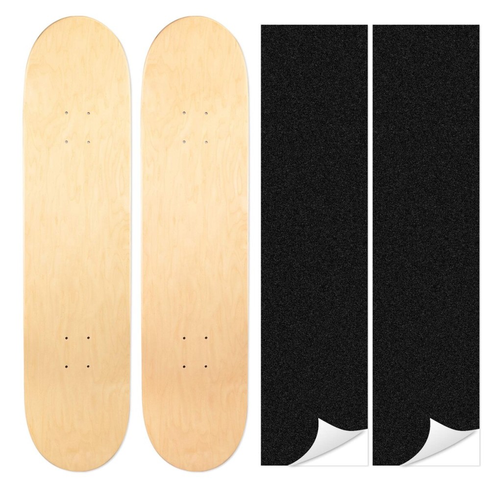 LOSENKA Maple Skateboard Decks Double Tail Skateboard Light Decks Free Skateboard Grip Tape 2 PCS