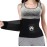 Moolida Waist Trainer Belt for Women Waist Trimmer Workout Fitness Back Support Belts Black,Small