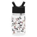 Simple Modern Disney Mickey Mouse Kids Water Bottle Plastic BPA-Free Tritan Cup with Leak Proof Straw Lid | Reusable and Durable for Toddlers, Boys | Summit Collection | 12oz, Mickey Mouse Retro