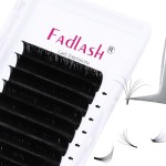 Volume Lash Extensions 8-20mm Length FADLASH Easy Fanning Eyelash Extensions C D Curl 0.07 Easy Fan Volume Lashes (0.07-C,11mm)