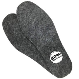 Wool Shoe Inserts - Warm Winter Inserts Natural Lambs Wool Mens Replacement,Felt Insoles for Men (Men\'s 14)