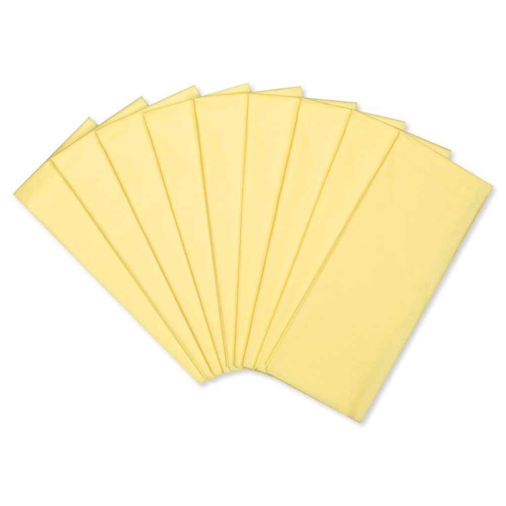 Papyrus 8 Sheet Yellow Tissue Paper for Gifts, Decorations, Crafts, DIY and More