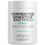 Codeage Fermented Digestive Enzymes Supplement 3-Month Supply - 14 Digestive Enzymes, Probiotics, Prebiotics, Fermented Botanicals, Plant-Based Multi Pancreatic Enzymes - 1 Capsule a Day - 90 Capsules