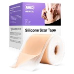 AWD Silicone Scar Tape 120in Long Roll - Silicone Scar Sheets for Surgical Scars, C Section, Keloid - Medical Grade Scar Tape for Bump Removal & Postpartum Essentials (120in)