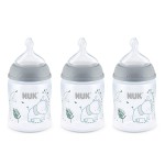 NUK Smooth Flow Anti Colic Baby Bottle, Elephant, 5 Ounce (3 Pack)