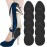 Non Slip Shoes Pads Self-Adhesive Shoe Grips Rubber Anti-Slip Shoe Grips Sole Stick Protector (Black-5Pairs)