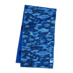 MISSION Max Plus Cooling Towel- Soft, Durable Microfiber - Cools Up to 3 Hours - UPF 50 Sun Protection - Machine Washable (Mirage Camo Vista Blue)