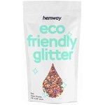 Hemway Biodegradable Glitter Eco Friendly - 100g/3.5oz Bio Cosmetic Safe Sparkle Vegan for Face Eyeshadow Body Hair Festival Makeup Craft - Super Chunky (1/8 0.125 3mm) - Rose Gold Holographic