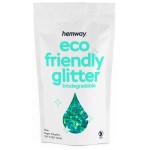 Hemway Eco Friendly Biodegradable Glitter 100g / 3.5oz Bio Cosmetic Safe Sparkle Vegan for Face, Eyeshadow, Body, Hair, Nail and Festival - Super Chunky (1/8 0.125 3mm) - Turquoise Blue Holographic