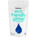 Hemway Eco Friendly Biodegradable Glitter 100g / 3.5oz Bio Cosmetic Safe Sparkle Vegan For Face, Eyeshadow, Body, Hair, Nail And Festival Makeup, Craft - Super Chunky (1/8 0.125 3mm) - Sapphire Blue