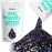 Hemway Eco Friendly Biodegradable Glitter 100g / 3.5oz Bio Cosmetic Safe Sparkle Vegan for Face, Eyeshadow, Body, Hair, Nail and Festival Makeup - Extra Chunky (1/24 0.040 1mm) - Black Holographic