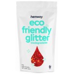 Hemway Biodegradable Glitter Eco Friendly - 100g/3.5oz Bio Cosmetic Safe Sparkle Vegan for Face Eyeshadow Body Hair Festival Makeup Craft - Super Chunky (1/8 0.125 3mm) - Red Holographic