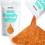 Hemway Eco Friendly Biodegradable Glitter 100g / 3.5oz Bio Cosmetic Safe Sparkle Vegan for Face, Eyeshadow, Body, Hair, Nail and Festival - Ultrafine (1/128 0.008 0.2mm) - Copper Holographic