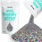 Hemway Biodegradable Glitter Eco Friendly - 100g/3.5oz Bio Cosmetic Safe Sparkle Vegan for Face Eyeshadow Body Hair Festival Makeup Craft - Chunky (1/40 0.025 0.6mm) - Gun Metal Grey Holographic