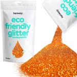 Hemway Eco Friendly Biodegradable Glitter 100g / 3.5oz Bio Cosmetic Safe Sparkle Vegan for Face, Eyeshadow, Body, Hair, Nail and Festival - Ultrafine (1/128 0.008 0.2mm) - Copper