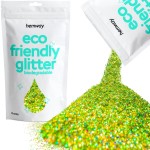 Hemway Biodegradable Glitter Eco Friendly - 100g/3.5oz Bio Cosmetic Safe Sparkle Vegan for Face Eyeshadow Body Hair Festival Makeup Craft - Chunky (1/40 0.025 0.6mm) - Lime Green Holographic