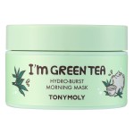 TONYMOLY Im Green Tea Hydro Burst Morning Mask - Refreshing Gel Mask for Dull, Tired Skin - Hydrating, Calming, with Green Tea, Bamboo & Centella Asiatica Extracts - Paraben & Alcohol Free