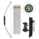 Dostyle 44 Bow and Arrow Set for Kids Children Outdoor Youth Recurve Bow Junior Archery Training for Kids Teams Game Gift