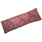 Microwavable Corn Filled Heating Pad and Cold Pack/Washable 100% Cotton Cover (Bandana - Shiny Red, 5.25in W x 17.25in L)