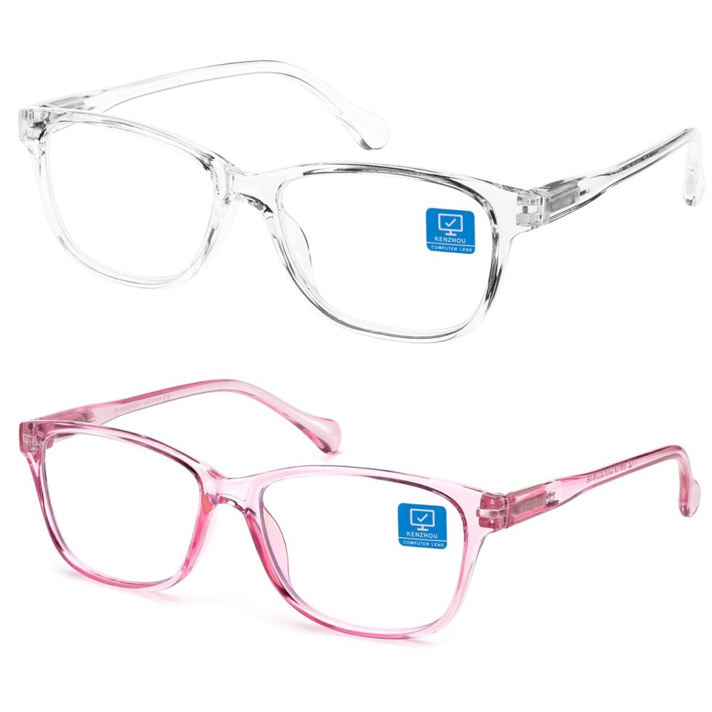 K KENZHOU Blue Light Glasses for Woman Men Bluelight Blocking Glasses for Computer Gaming Phones,Anti Eye Strain & UV Glare