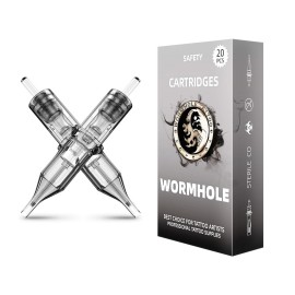 Wormhole Tattoo Cartridge Needles, 7RL Tattoo Needles 20PCS Disposable Tattoo Needle Cartridge Round Liner Cartridge Needles for Tattoo Pen Tattoo Machine Tattoo Supplies 1007RL